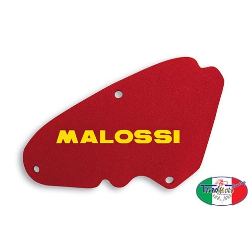 SPUGNA FILTRO ARIA MALOSSI PIAGGIO NEW FLY 3V 125 IE 4T EURO 3 2012-> RED SPONGE PER FILTRO ORIGINALE